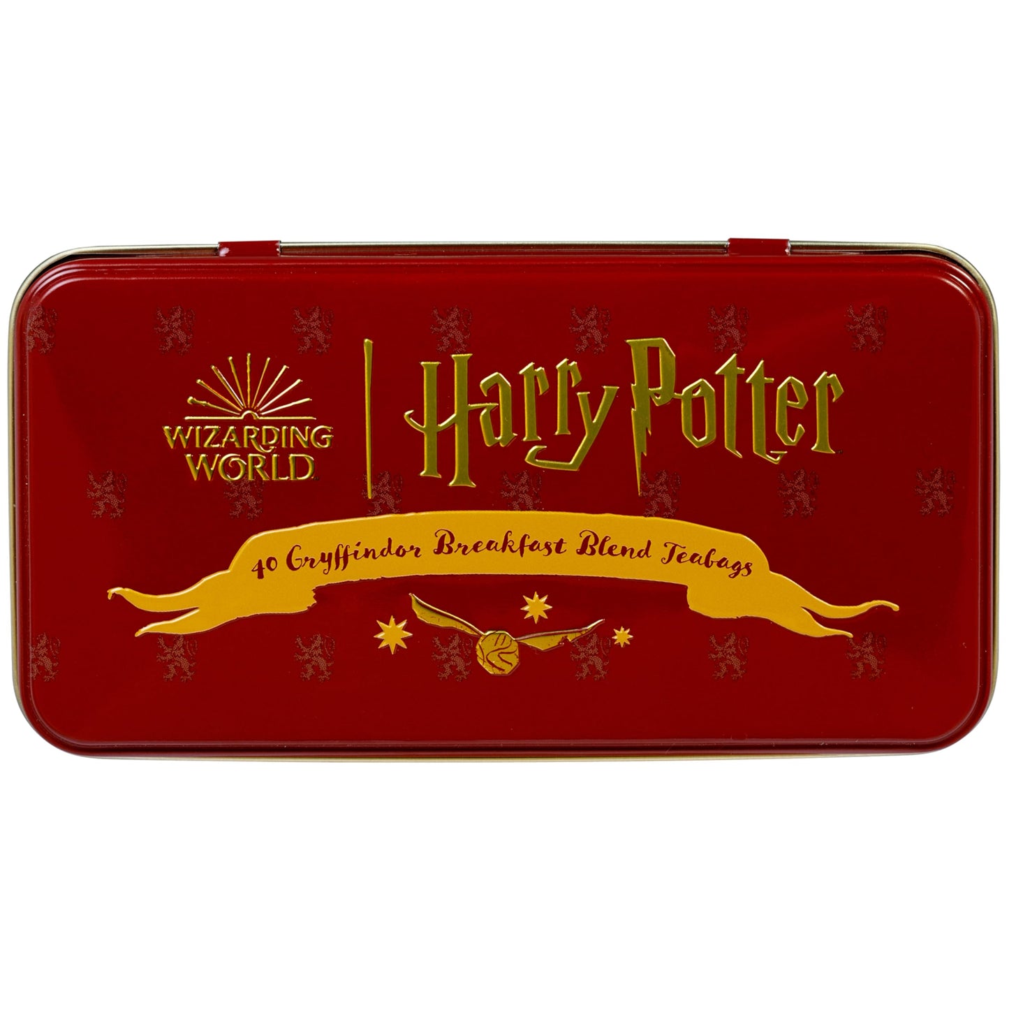 New English Teas Harry Potter Gryffindor Crest Tea Tin With 40 English Breakfast Teabags