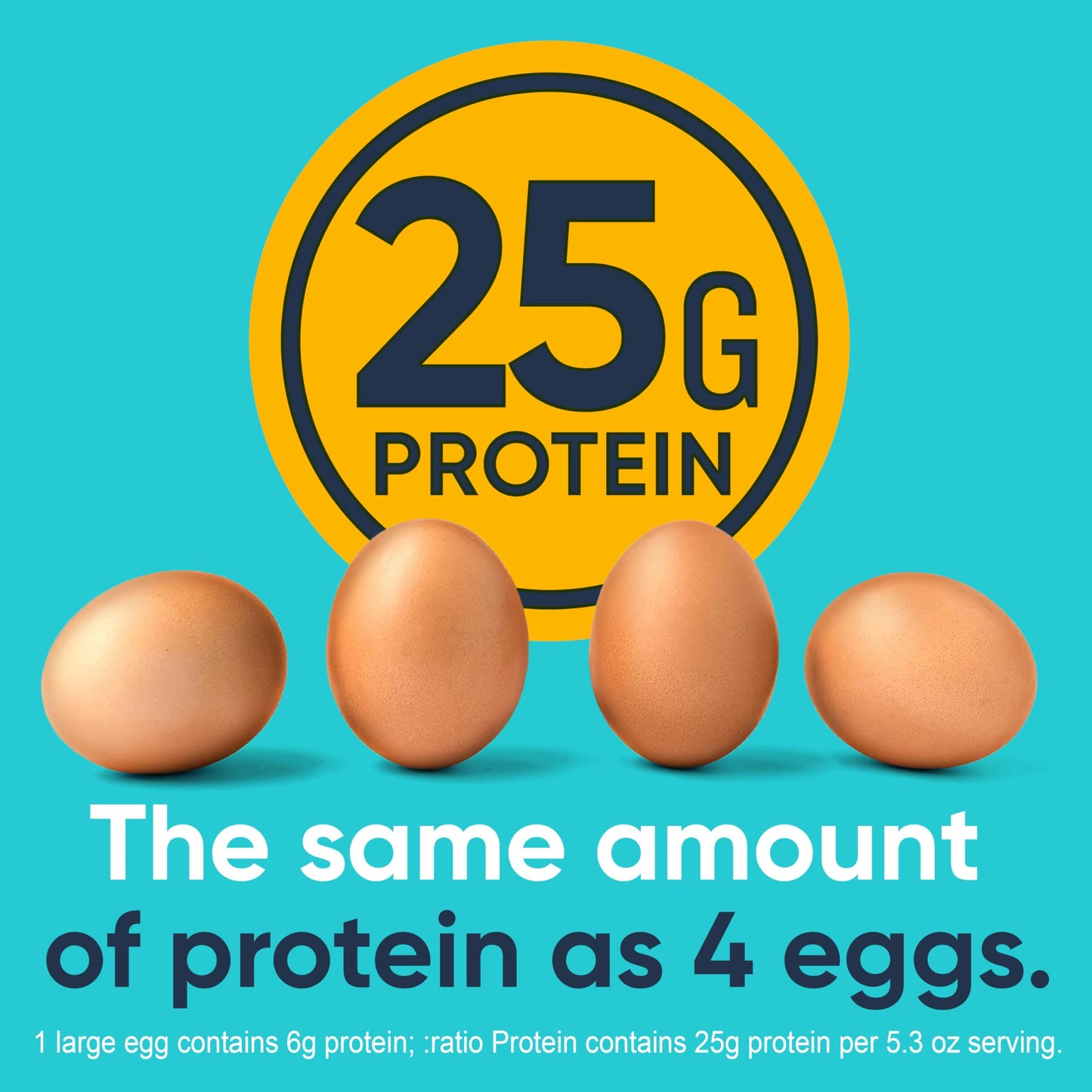 Ratio Yogurt Protein Cultured Dairy Snack, Vanilla, 25g Protein, 5.3 OZ