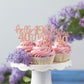 YCTHUNFISH 24 Pack Cupcake Toppers Glitter Rose Gold for 40th Birthday Cake Decorations