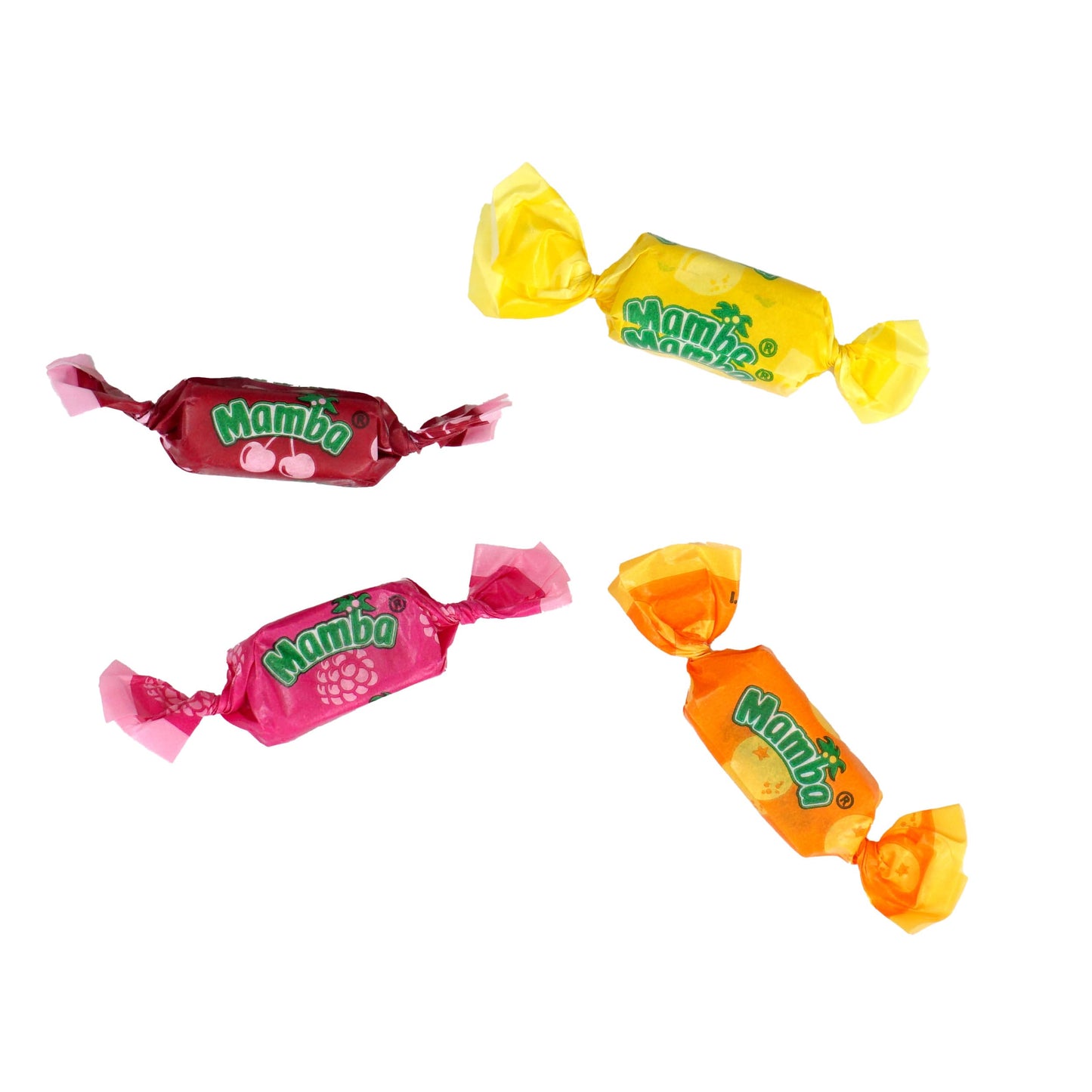 Fruit Chews Candy, Mamba Fruit Chews, Pack Of 4 (3.52 Ounce Each Bag)