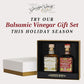 Giusti Balsamic Vinegar Gift Set - 2 x 8.45 fl oz - Black & White - Gran Deposito Aceto Balsamico di Modena - Italian Gifts