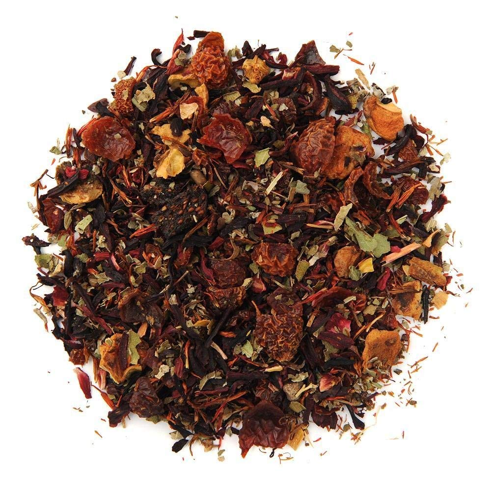 Organic Positively Tea Company Very Berry Citrus Herbal Tea Loose Leaf 16 Ounce