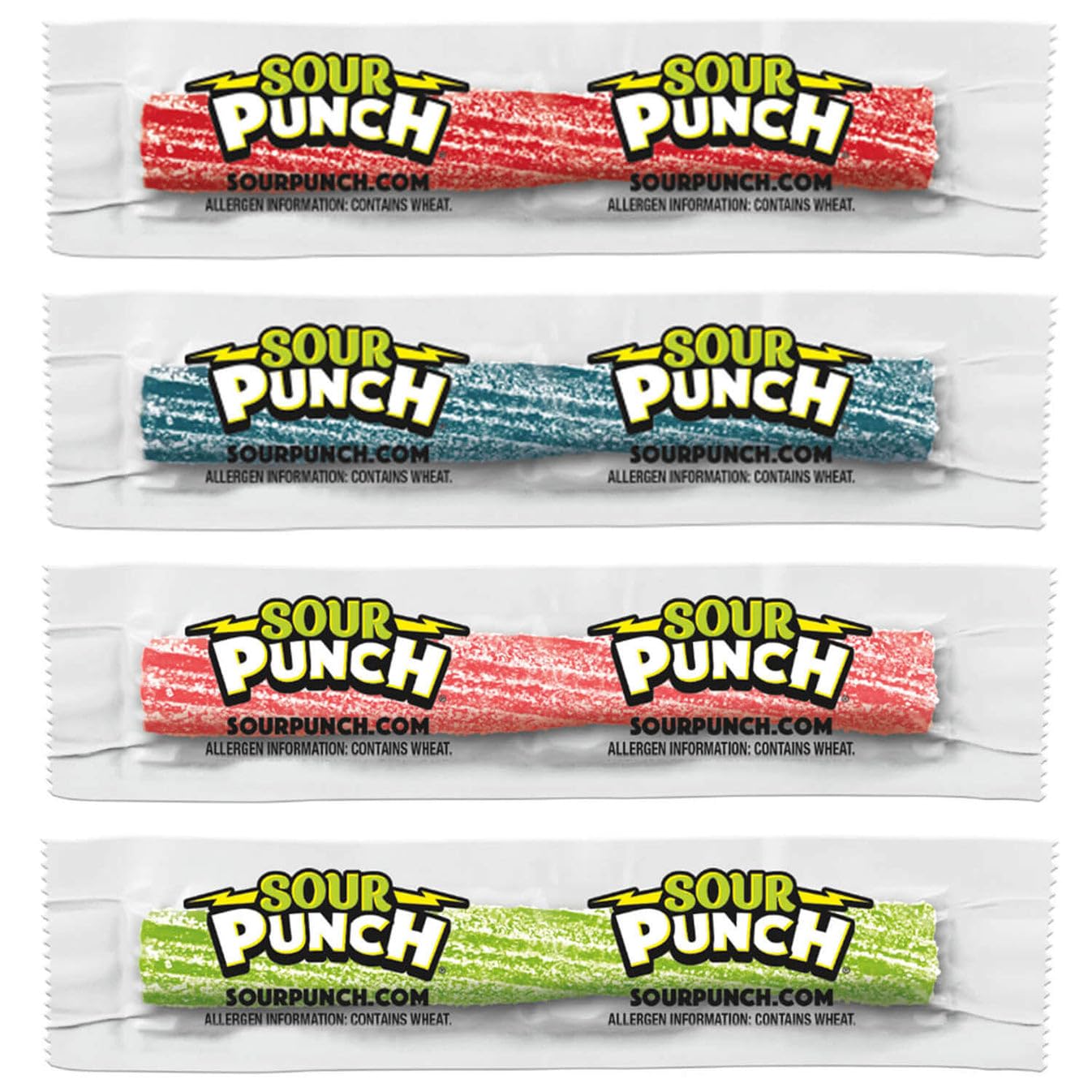 Sour Punch Straws - Sour Candy Bulk Candy Individually Wrapped Assorted Flavors 3'' Sours Punch Twists Zesty & Tangy Delight - 2