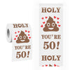 50Th Birthday Toilet Paper Gift For Men And Women Roll Prank Funny 50 Birthday Gag Gift Novelty Toilet Paper Present For Family 