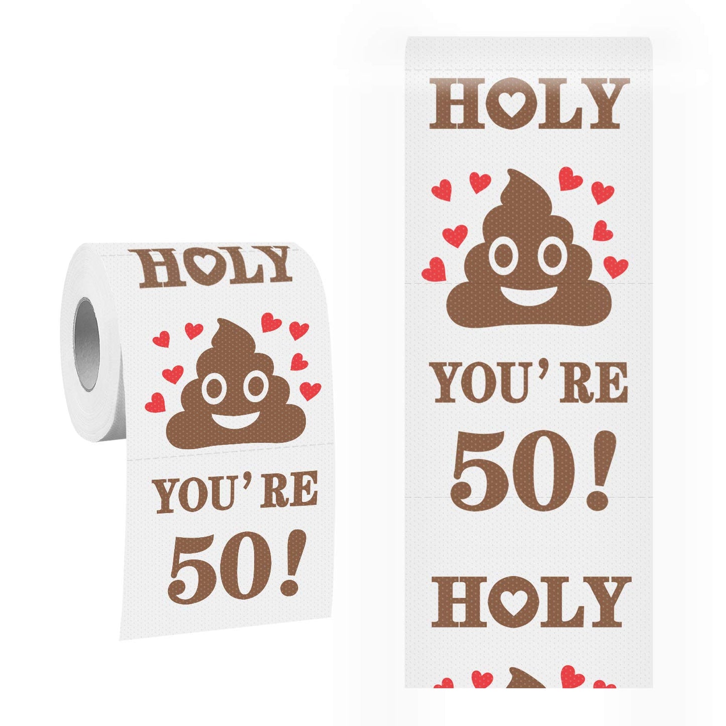 50Th Birthday Toilet Paper Gift For Men And Women Roll Prank Funny 50 Birthday Gag Gift Novelty Toilet Paper Present For Family 