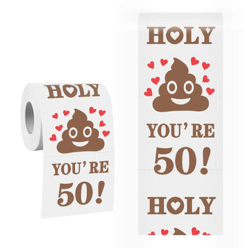50Th Birthday Toilet Paper Gift For Men And Women Roll Prank Funny 50 Birthday Gag Gift Novelty Toilet Paper Present For Family 