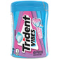 Trident Vibes Sugar Free Chewing Gum, 40 Count Bottle, Cotton Candy Flavor, Pink