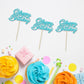 24Pcs Happy Birthday Cupcake Toppers Glitter Birthday Cupcake Picks For Celebrating Baby Shower Kids Birthday Anniversary Party