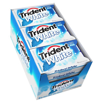 Trident White Peppermint Sugar Free Gum (16 Pc., 12 Packs.)