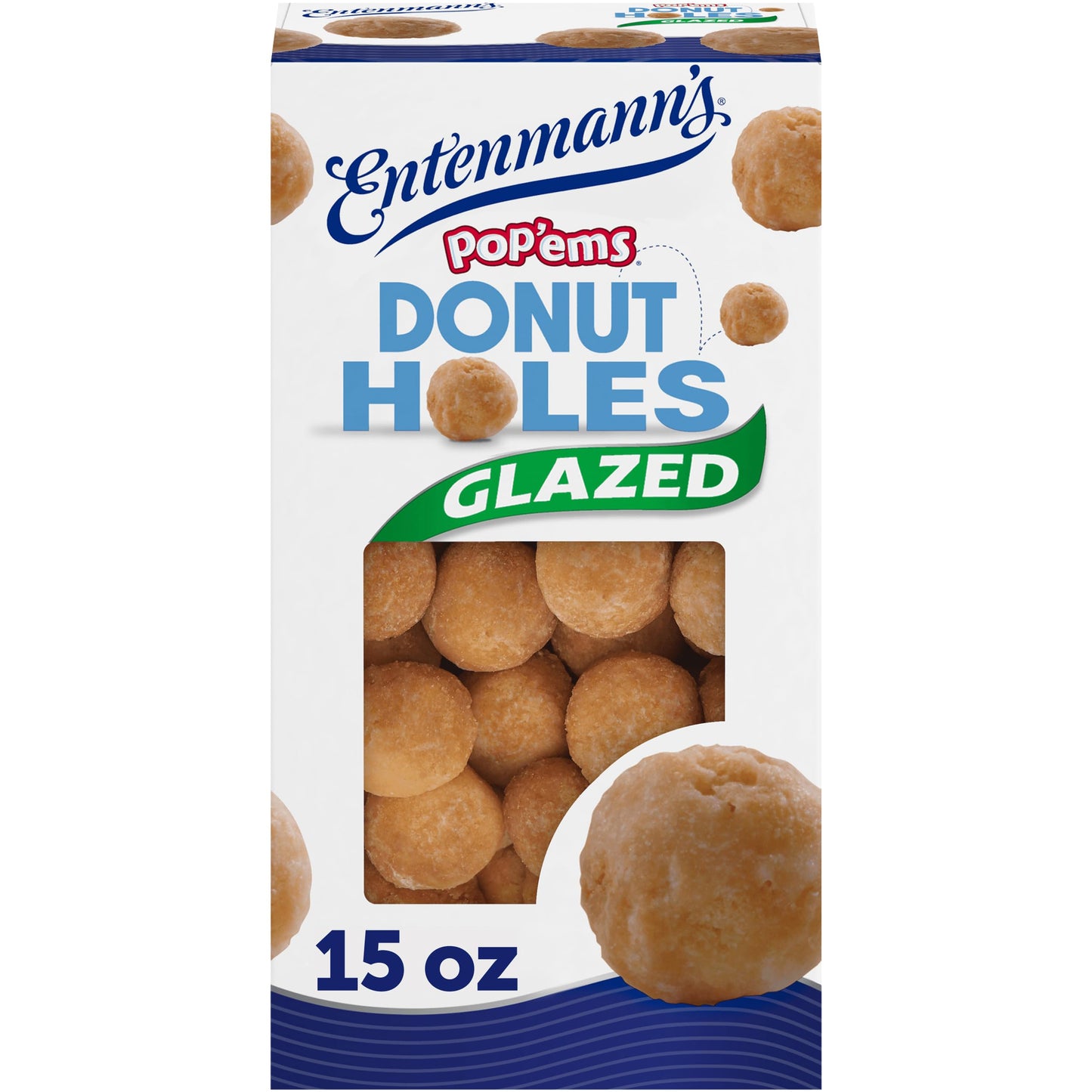 Entenmanns Popems Glazed Donut Holes, 15 oz