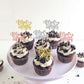 36 Pcs Mr & Mrs Cupcake Toppers With Love Heart Glitter Bridal Shower Cupcake Picks For Wedding Engagement Birthday Anniversary