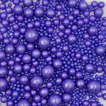 Sentovac Purple Pearls Sprinkles Mix | Edible Cake Cupcake Sprinkles 1 Bottle 4.23Oz/ 120G | For Wedding Party Baking Cupcake Cookie Ice Cream Decoration Supplies
