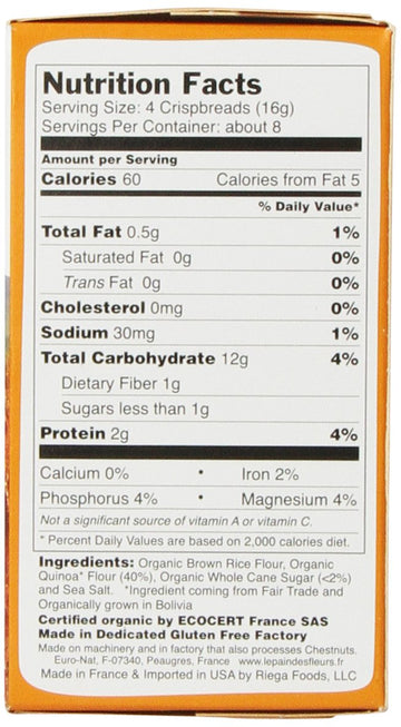 Le Pain Des Fleurs Crispbread, Quinoa, 5.3 Ounce