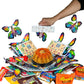 Birthday Explosion Box Gift With Flying Butterfly Surprise By Send A Cake, Vegan Carrot Bundt Cake & Candy - Birthday, Holiday, Special Occasion – Gift For Women, Men, Mature-Themeds, Kids