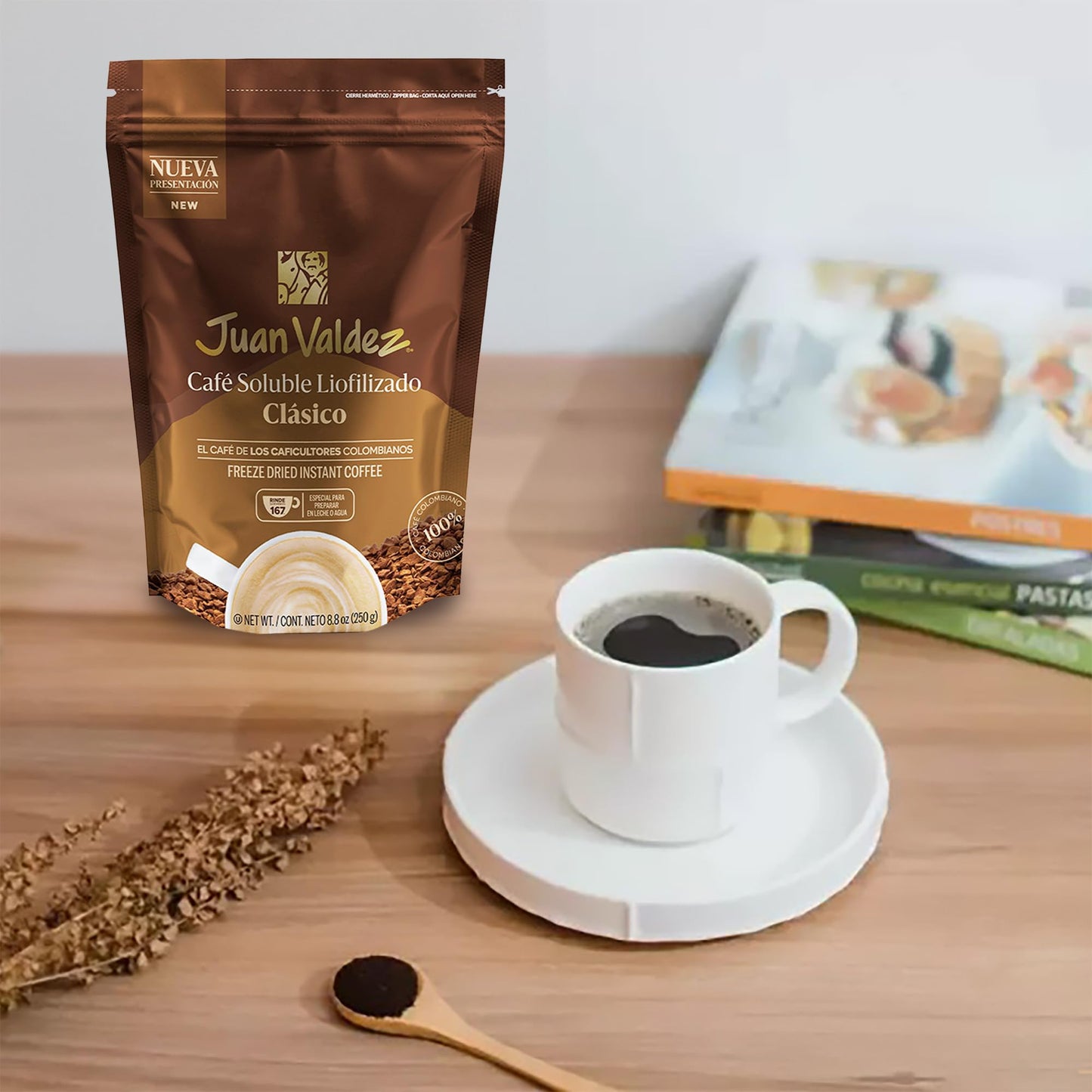Juan Valdez Freeze Dried Coffee, Classic Flavor 3.5 Oz - Enhanced Colombian Coffee