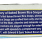 Edward & Sons, Rice Snaps Plain Unsalted Organic, 3.5 Ounce