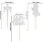 Gyufise Cupcake Toppers - 24Pcs Glitter Cross for Baptism and First Communion, Silver, Paper