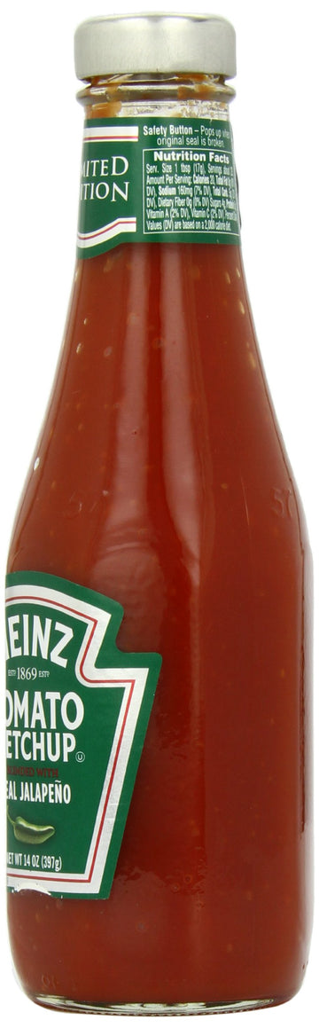 Heinz Tomato Ketchup With Jalapeno 14Oz Bottles