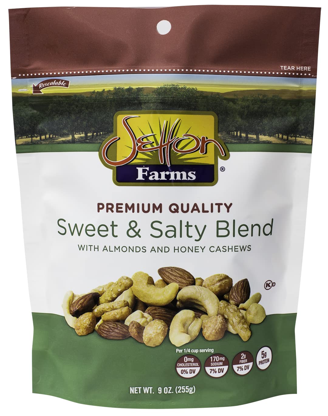 Setton Farms Sweet & Salty Premium Blend Snack, 9 Oz Bag, Kosher