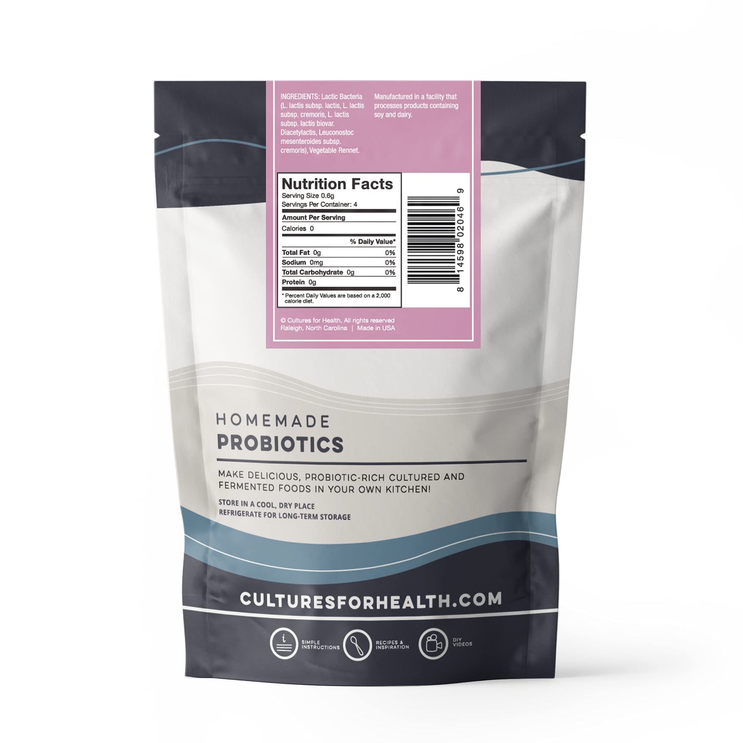 Cultures For Health Crème Fraîche Starter Culture | 4 Packets | DIY Sour Cream in 12 Hours | Model 814598020469-VC-x3