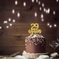 29 Again Cake Topper, Happy 30th Birthday Sign,Dirty Thirty Cake Topper,Hello 30 Party Decorations (Double Sided Gold Glitter)