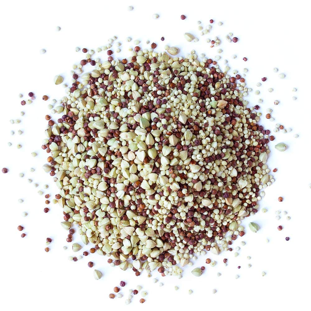 Food to Live Organic Super Grains Blend, 1.5 Pounds - A Mix of Millet, Buckwheat, Red and White Quinoa. Non-GMO, Non-Irradiated,