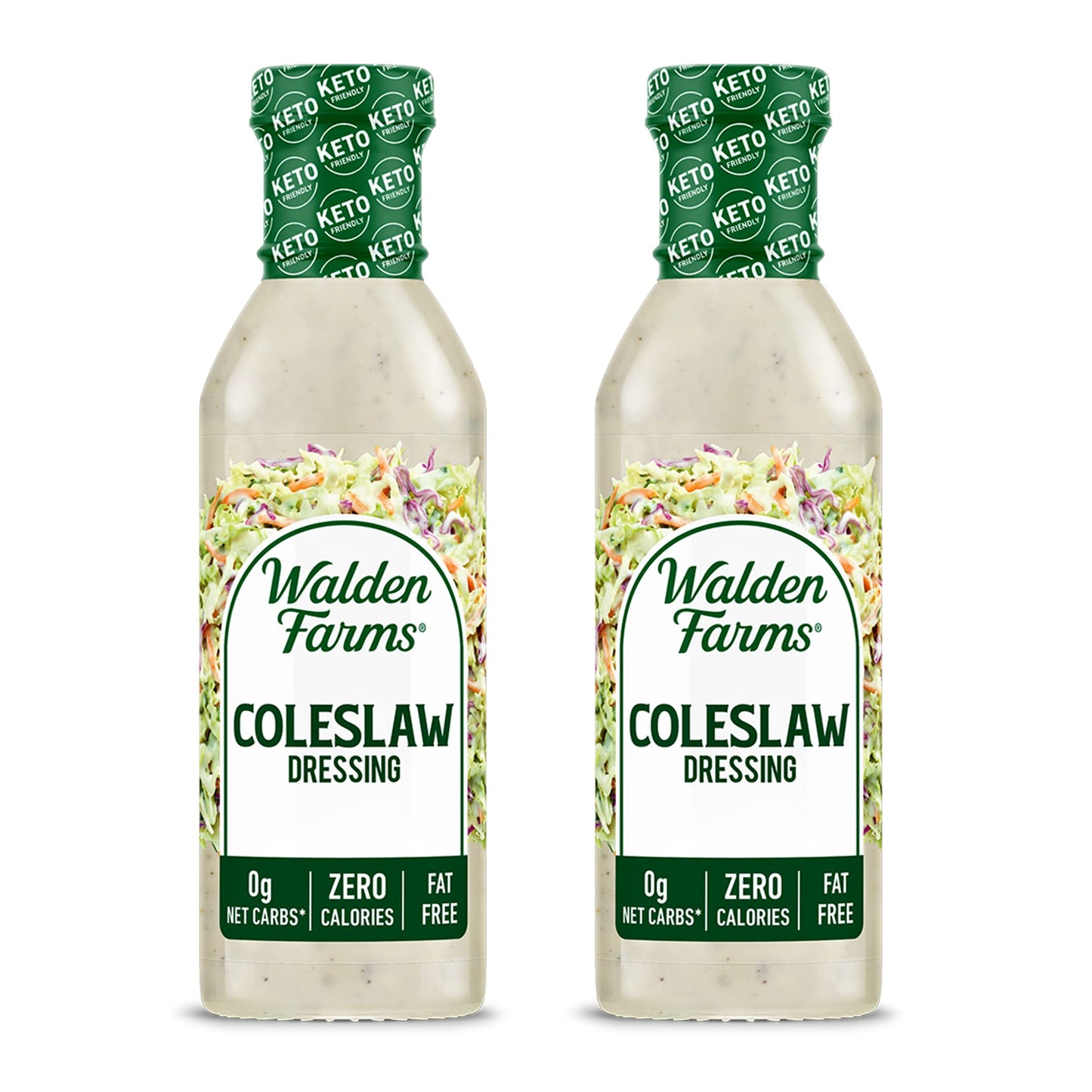 Walden Farms Coleslaw Dressing, 12 oz. Bottle, Fresh and Delicious Salad Topping, Sugar Free 0g Net Carbs Condiment, Smooth and 