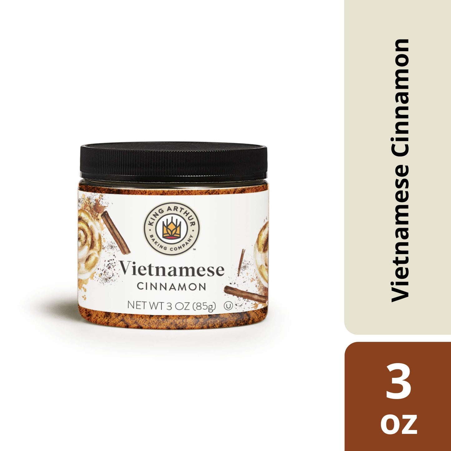 King Arthur Flour, Vietnamese Cinnamon, Certified Kosher, Nut-Free, 3 Ounces (Pack of 2)