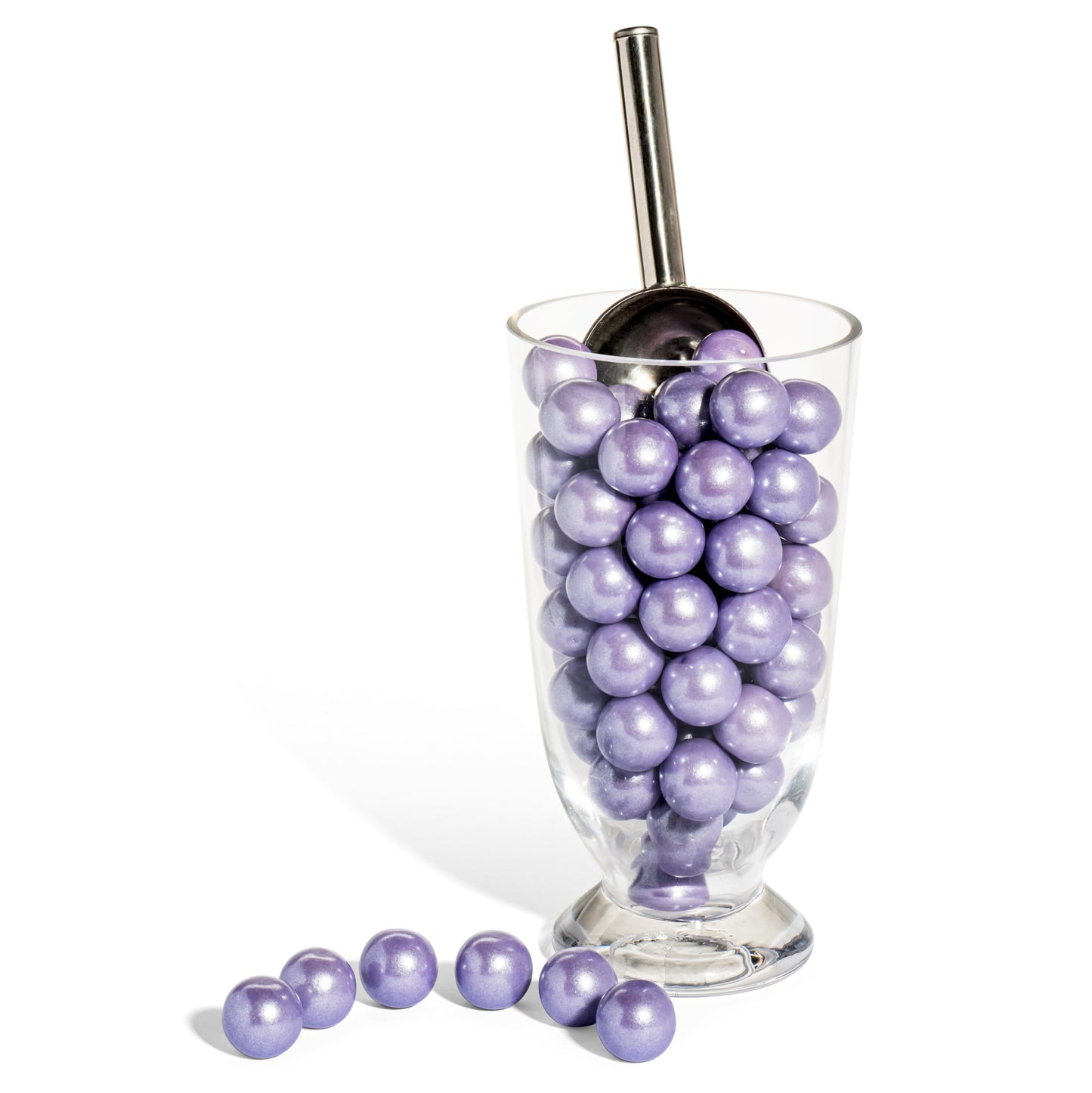 Candy Envy - Shimmer Lavender 1 Inch Gumballs - 2Lb Bag - Approximately 113 Gumballs Per Bag - North American Made & Kosher Cert