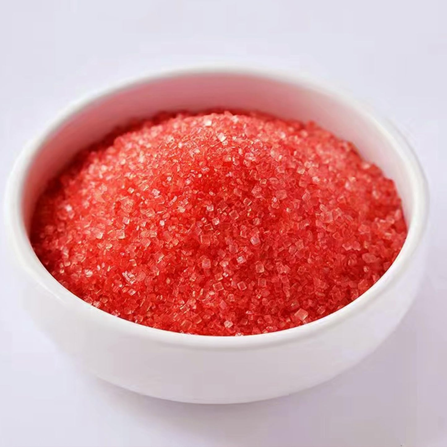 Sentovac Red Sanding Sugar For Baking Edible Sparkling Sugar Sprinkles Coarse Sugar Crystals For Baking Topping Cake Cookie Cupc