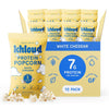 Khloud Protein Popcorn - White Cheddar - 7g Protein Snacks for Adults & Kids - Flavored Popcorn Made with Real Ingredients & Mil