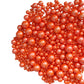 Edible Orange Sugar Pearls Candy Sprinkles 120G/ 4.23Ounce Baking Cake Sprinkles Cupcake and Cake Topper Cookie Decorations Wedd