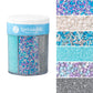 Sweets Indeed Christmas Sprinkles, Snowflake Edible Sprinkle Mix, Winter, Perfect for Baking and Decorating Cakes, Cookies, and Cupcakes