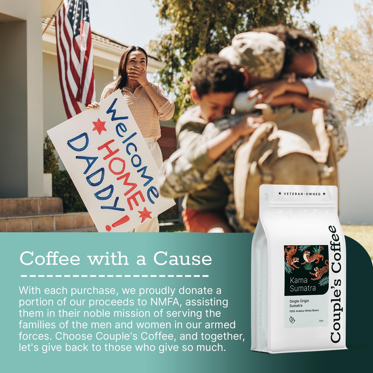 Couples Coffee Sumatra Mandheling | Dark Roast Single Origin Whole Bean | Notes Of Dark Chocolate, Earth, Smokey With Naturaly L