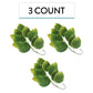 Global Sugar Art Rose Leaf Sugar Cake Flowers Spray, 3 Count, Green with Yellow