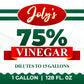 Jolys 75% Vinegar Extra Strong - All Natural Multipurpose Cleaner - 1 Gallon (128 Fl Oz)