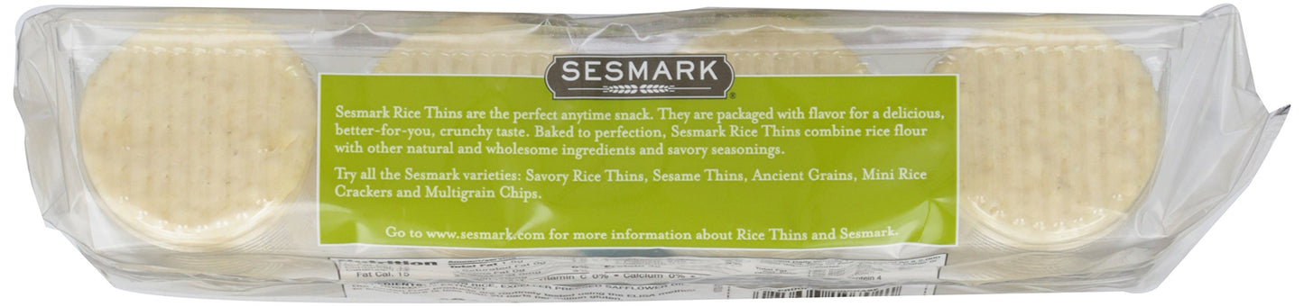 Sesmark Brown Rice Thins, 3.5 Oz