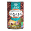 Eden Organic Small Red Beans, No Salt Added, 15-Ounce Cans (Pack of 12)