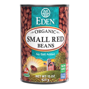 Eden Organic Small Red Beans, No Salt Added, 15-Ounce Cans (Pack of 12)