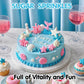 Mermaid Sprinkles,Edible Sugar Pearl Stars Jimmies Mix 130g/4.58oz,Pearl Candy Ocean Sprinkles,Summer Baking Cake Fun Decoration