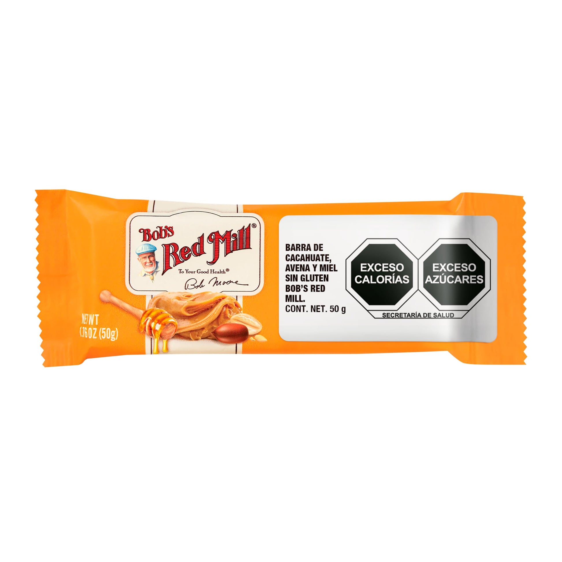 Bobs Red Mill Peanut Butter Honey & Oats Snack Bar - 1.76 Ounce (Pack of 1) - Gluten Free, Non-GMO, Whole Grain