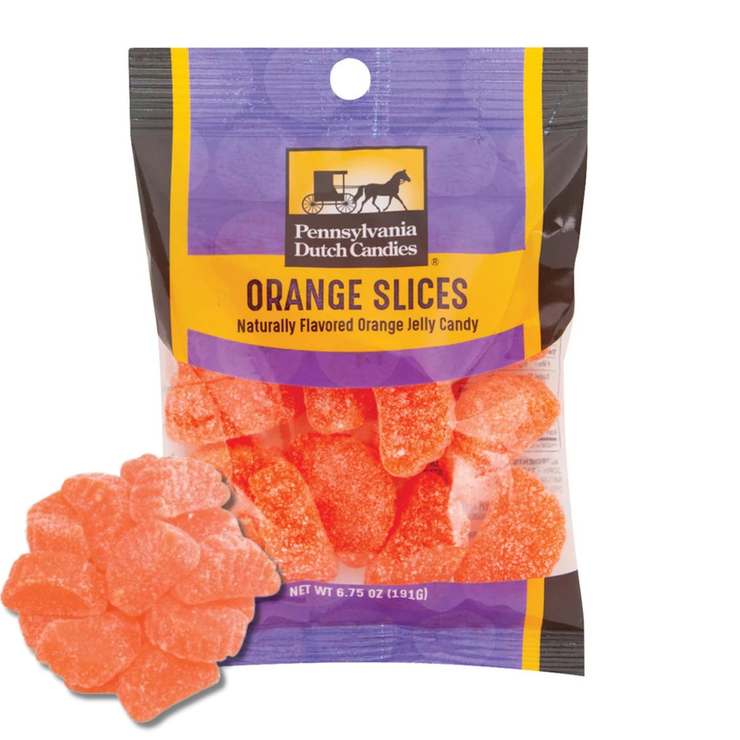 Penn Dutch Candy - Orange Slices | Retro-Flavors | Classic Chewy Candies | Pennsylvania Dutch Company | Varying Flavors And Sizes | Great Taste And Great As A Gift |