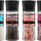 Soeos Spice Seasoning Set Of 4, 9.8Oz(277.82G), With Integrated Grinders, Salt And Pepper Grinder Set, Pure And Fresh Perfect For Bbq Seasoning Gift Set, Grilling Spice, Herb, Spice & Seasoning Gifts