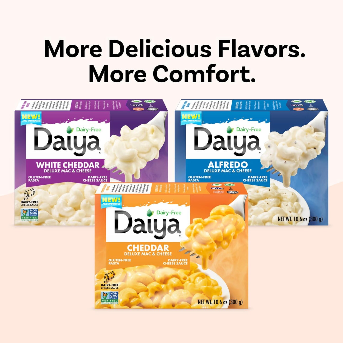 Daiya Dairy Free Gluten Free Cheddar Style Vegan Mac And Cheese, 10.6 Ounce (Pack Of 8)
