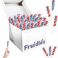 Fruidles Patriotic Twist Lollipop, Usa Red, Blue, & White Mixed Fruit Flavor, Individually Wrapped, 3'' Inch Sucker (Pack Of 12)