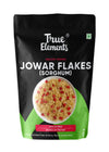 True Elements Jowar Flakes 450gm - Plain Jowar Flakes | Fiber Rich Jowar Flakes | Millet Flakes for Breakfast | Healthy Cereal f