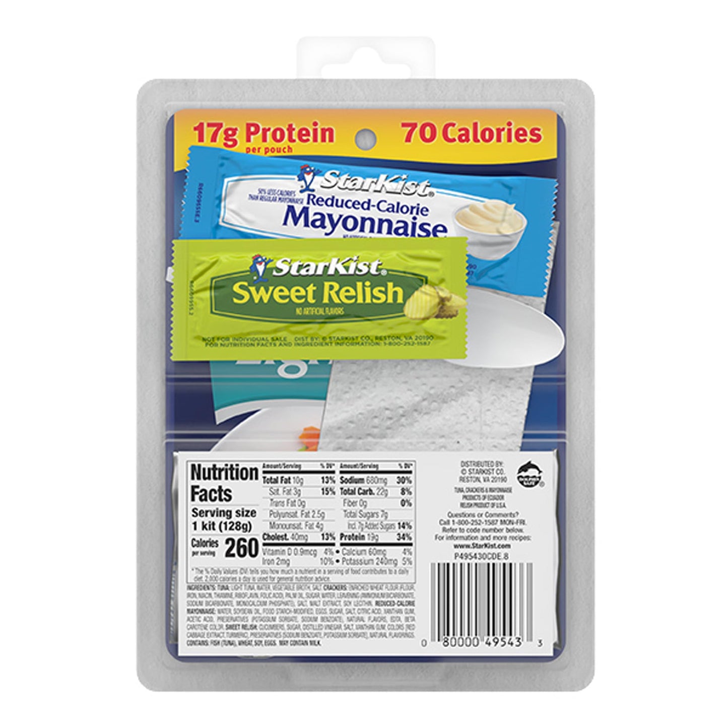 StarKist Lunch To-Go Chunk Light Pouch - Mix Your Own Tuna Salad - (Packaging 4.1 Ounce (Pack of 12)