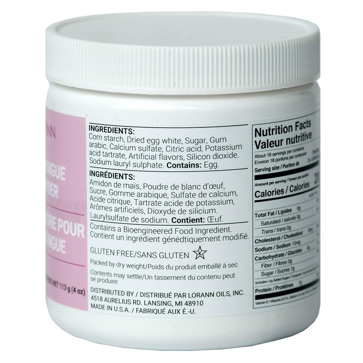 Lorann Meringue Powder 4 Ounce
