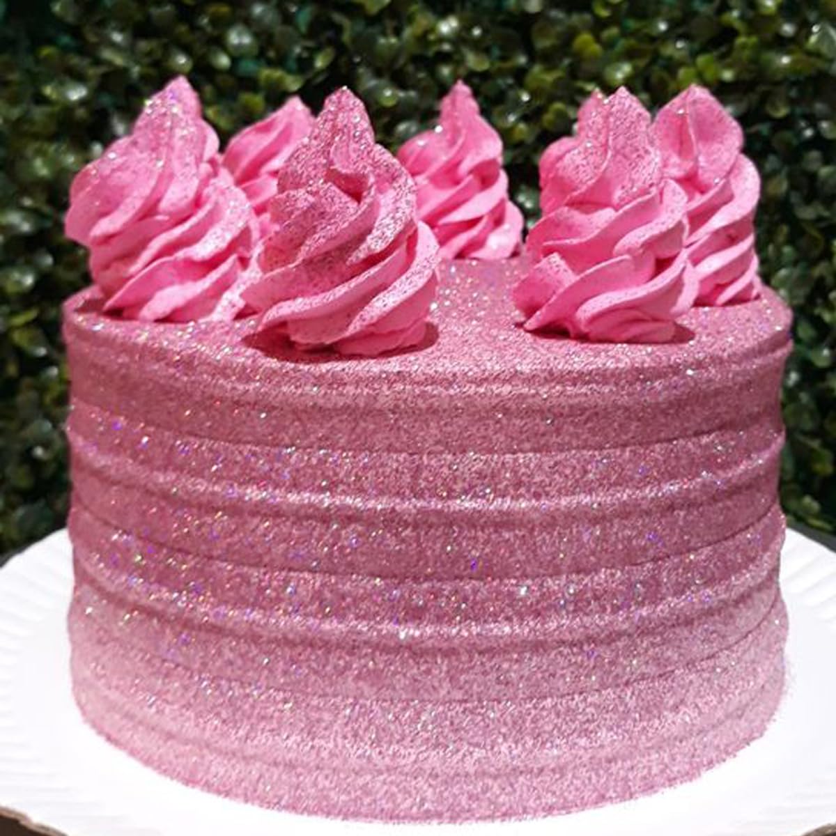 Cobakey Edible Glitter for Cocktails, Light Pink Luster Dust, 4g Food Grade Powder for Baking and Decorating