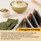 Generic Korean Onigiri Sea  Wrapper, 40 Sheets, All Natural, Dark Green, Perfect for Sushi and Kimbap, Pack of 2